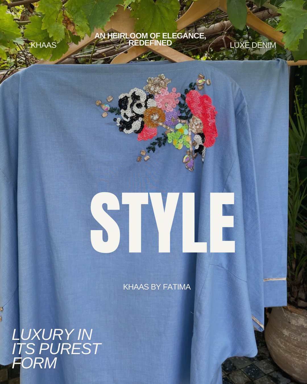 Luxe Denim Bloom Co-ord