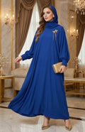 The Royal Azure Hijab Maxi