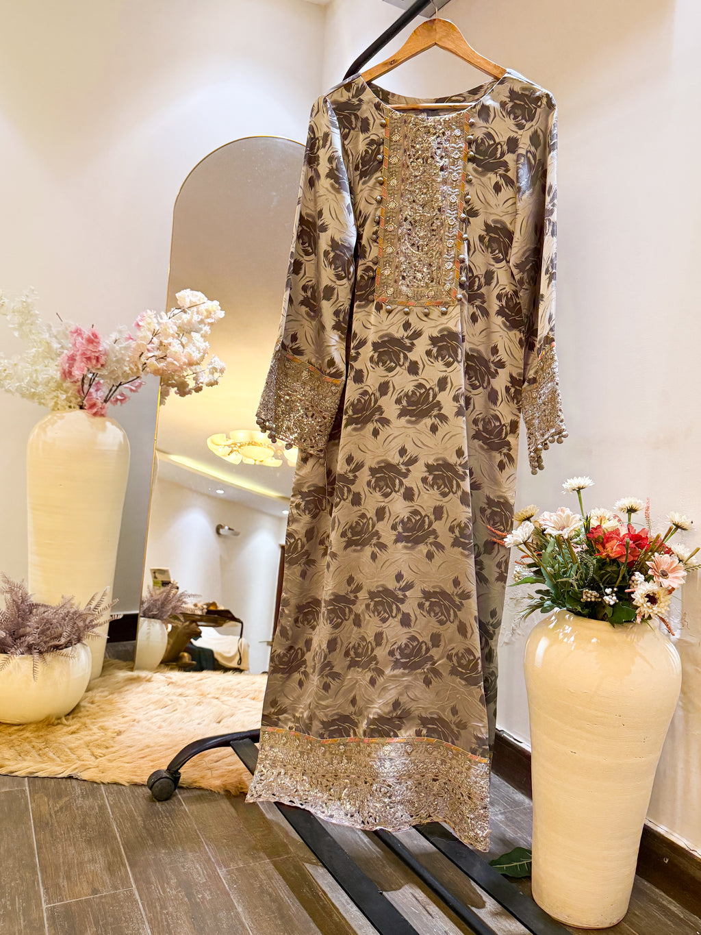 Dove Grey Long Dress