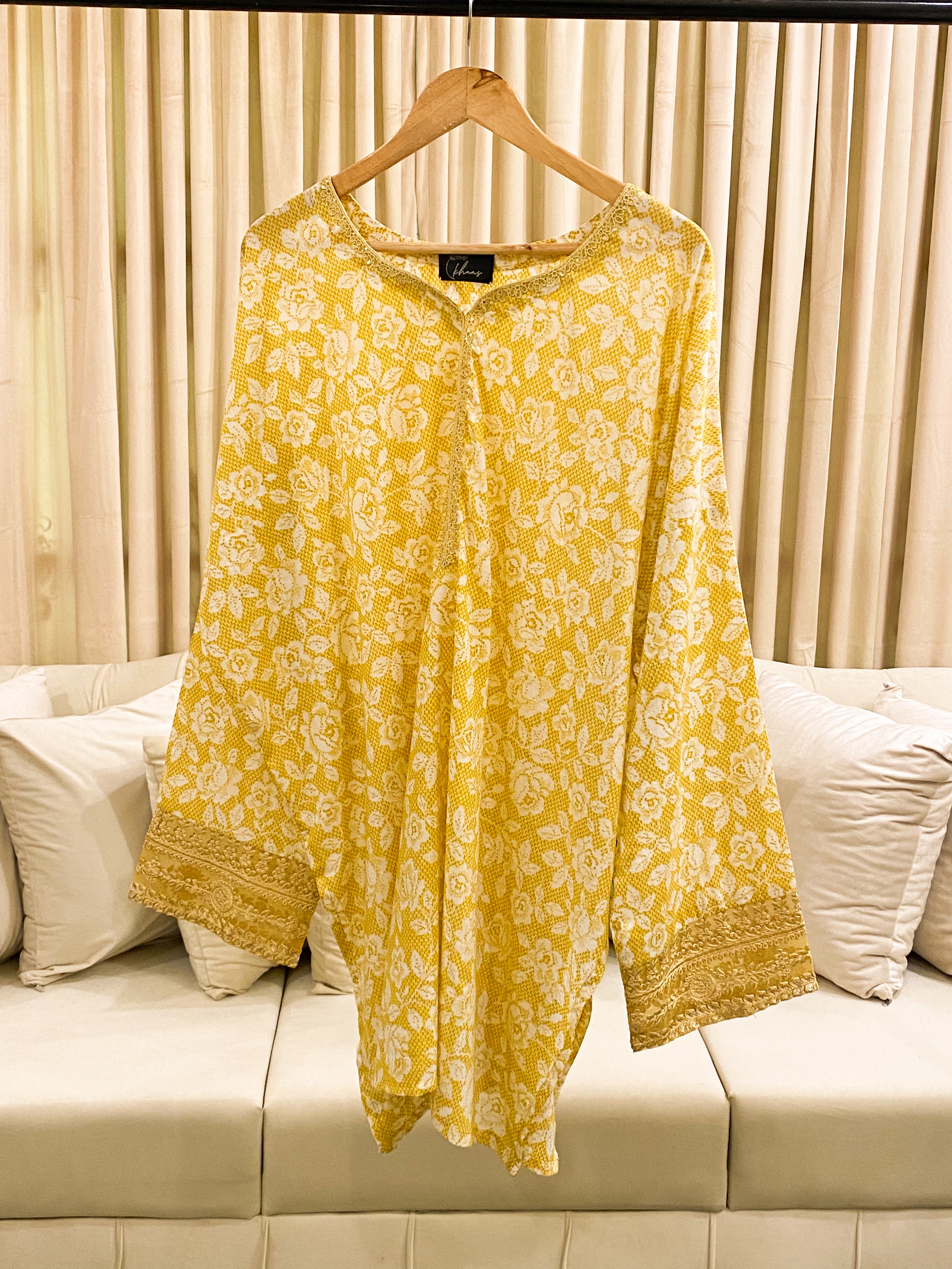 Marigold Bloom Printed Lawn