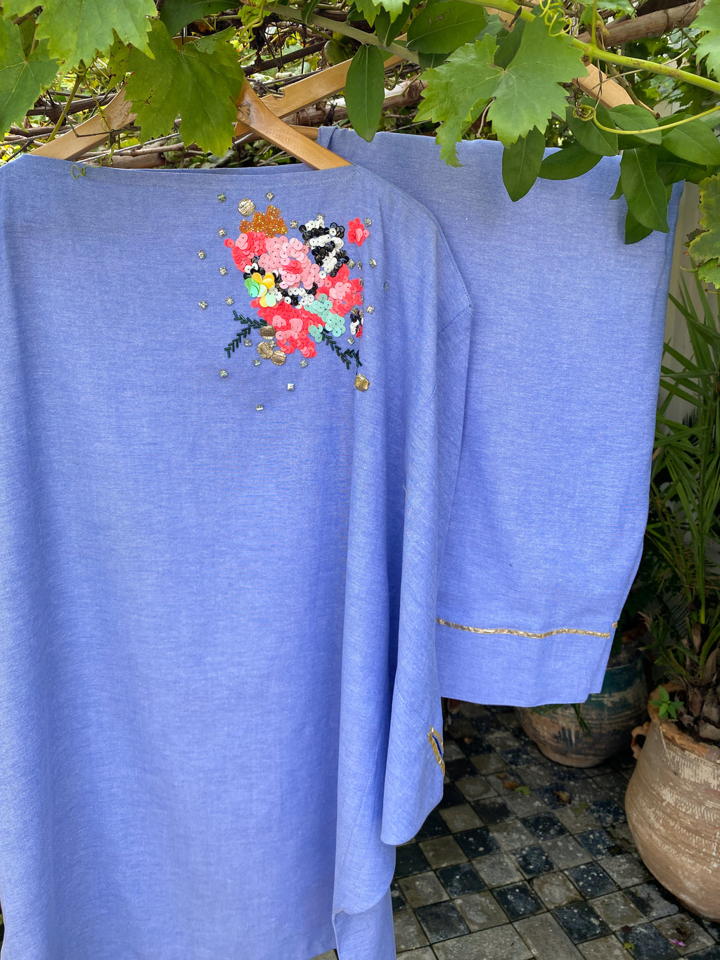 Azure Denim Petal Set
