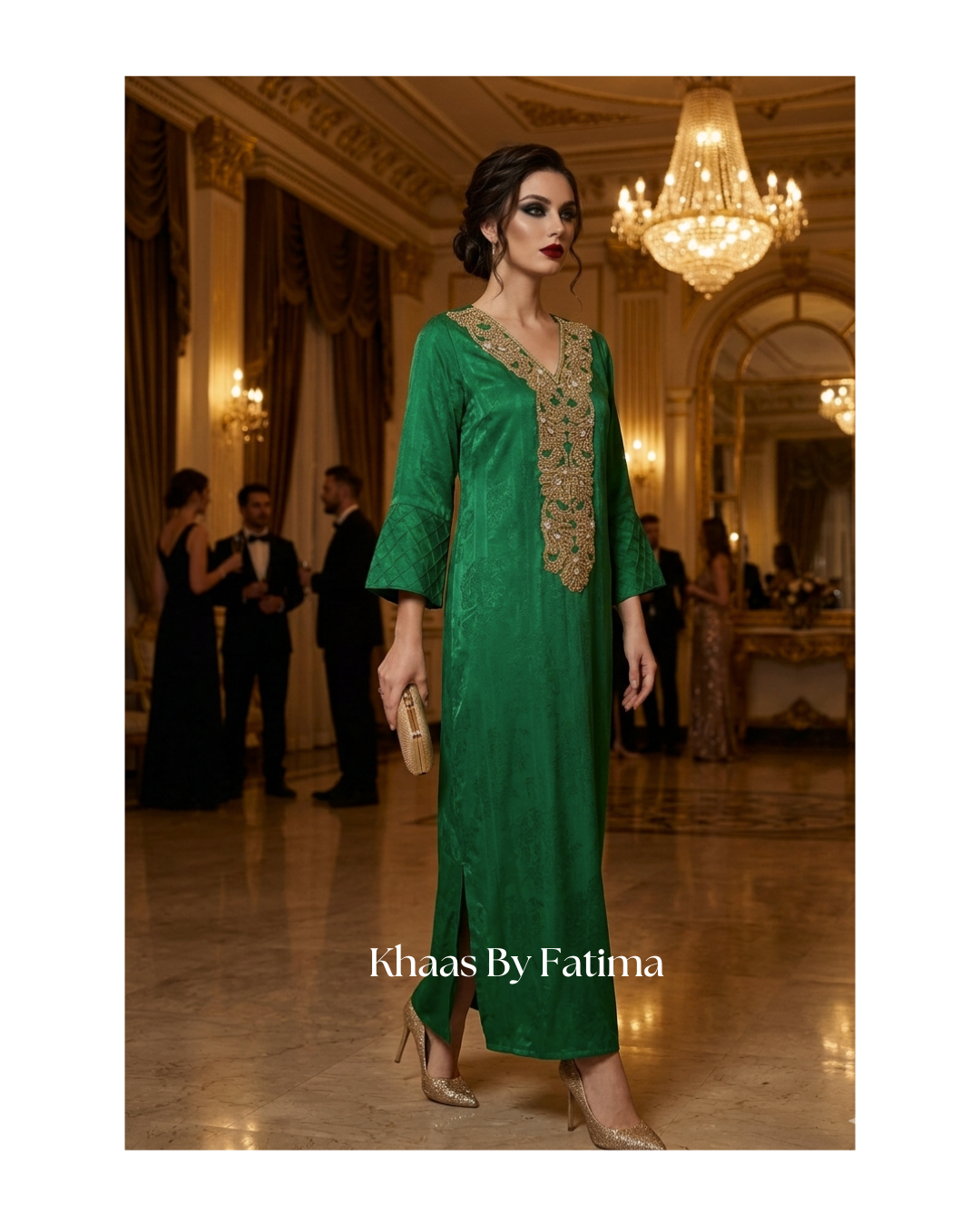 Emerald Rich Embellished Dress